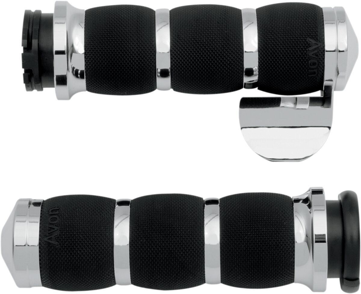 GRIPS AIR CUSHION CHROME WITH THROTTLE BOSS