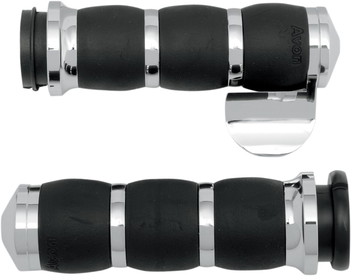GRIPS VELVET AIR CUSHION CHROME WITH THROTTLE BOSS