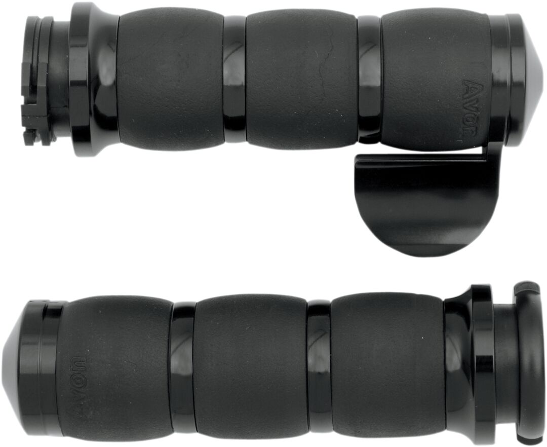 GRIPS VELVET AIR CUSHION ANODIZED WITH THROTTLE BOSS