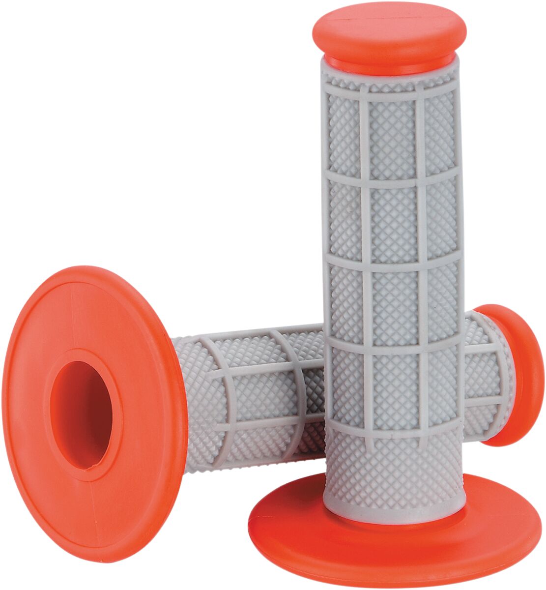 QUALIFIER™ HALF WAFFLE GRIPS GRAY/RED