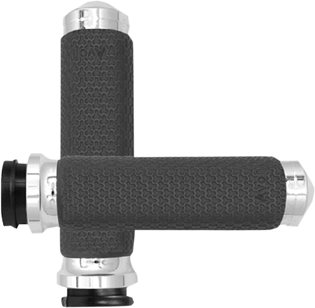 GRIPS MEMORY FOAM ROUND CHROME SMALL THROTTLE-BY-WIRE
