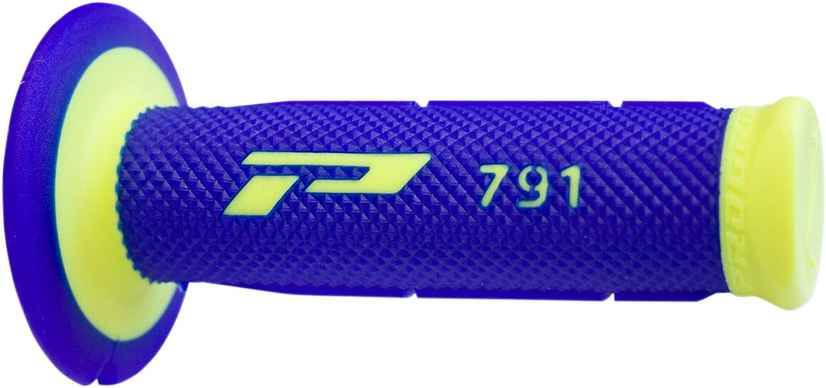 GRIPS DOUBLE DENSITY OFFROAD 791 CLOSED END FLUO YELLOW/BLUE