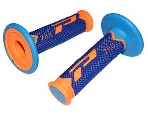 GRIPS TRIPLE DENSITY OFFROAD 788 CLOSED END FLUO ORANGE/BLUE/LIGHT BLUE