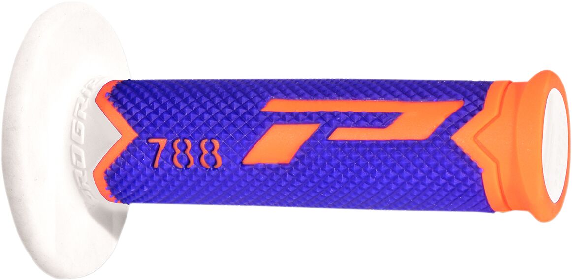 GRIPS TRIPLE DENSITY OFFROAD 788 CLOSED END FLUO ORANGE/BLUE/WHITE