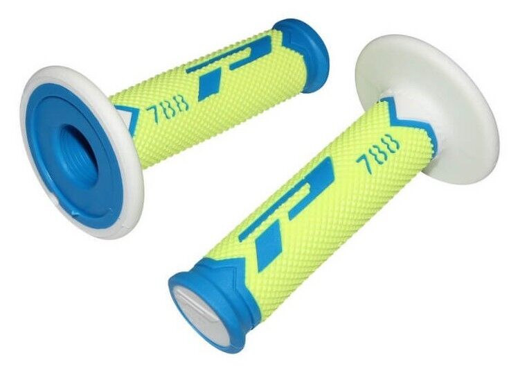 GRIPS TRIPLE DENSITY OFFROAD 788 CLOSED END BLUE/FLUO YELLOW/WHITE
