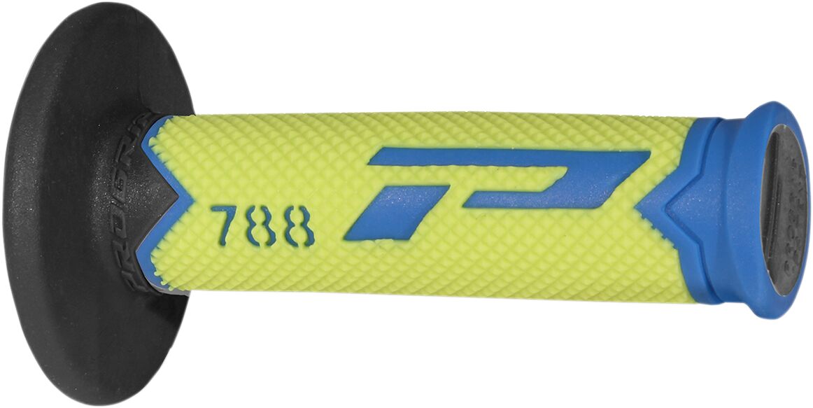 GRIPS TRIPLE DENSITY OFFROAD 788 CLOSED END LGHT BLUE/FLUO YELLOW/BLACK