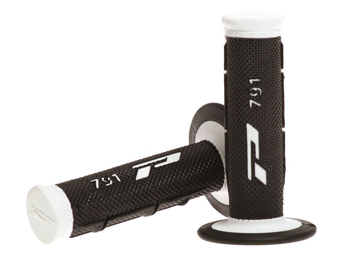 GRIPS DOUBLE DENSITY OFFROAD 791 CLOSED END WHITE/BLACK
