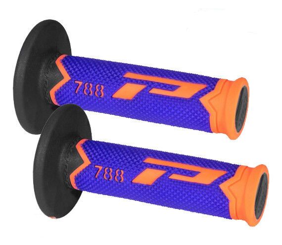 GRIPS TRIPLE DENSITY OFFROAD 788 CLOSED END FLUO ORANGE/BLUE/BLACK