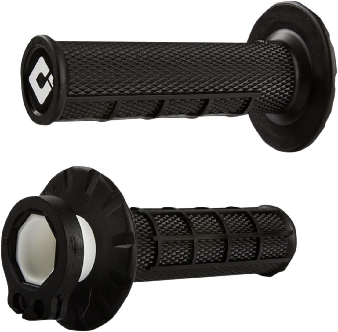 MX V2 LOCK-ON HALF-WAFFLE GRIP BLACK