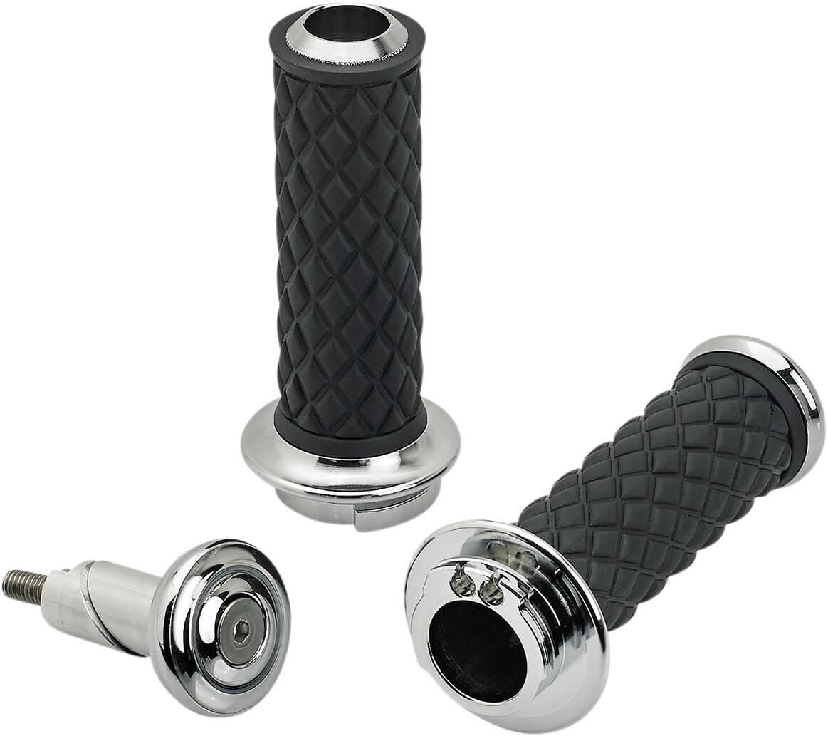 ALUMICORE DOUBLE-CABLE GRIPS CHROME