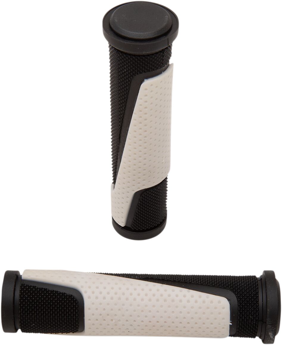 807 ATV/MTB DOUBLE DENSITY GRIPS OPEN END BLACK/WHITE