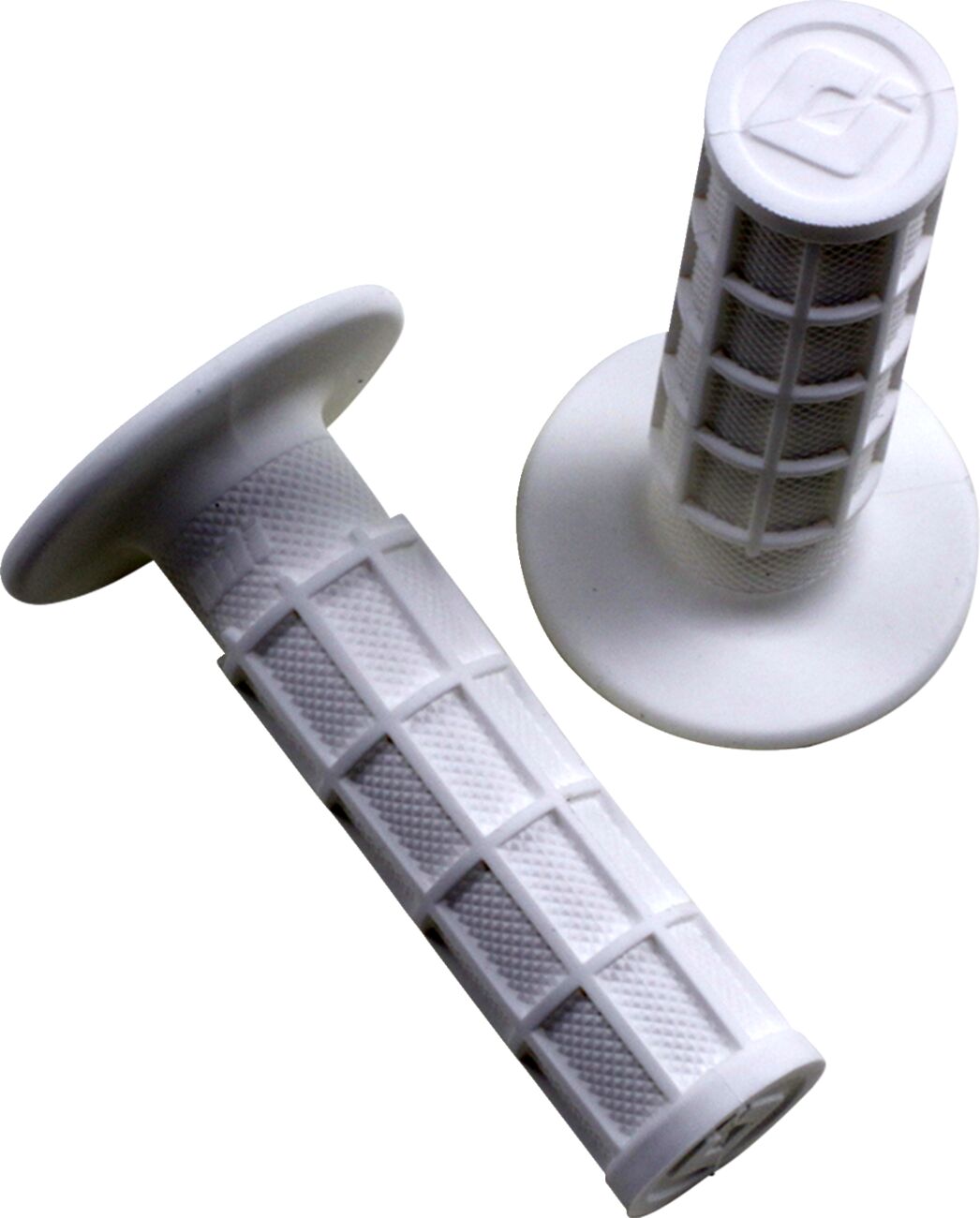 White Ruffian Full-Waffle Grips