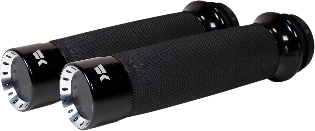 Black Custom Turbine Grips for TBW