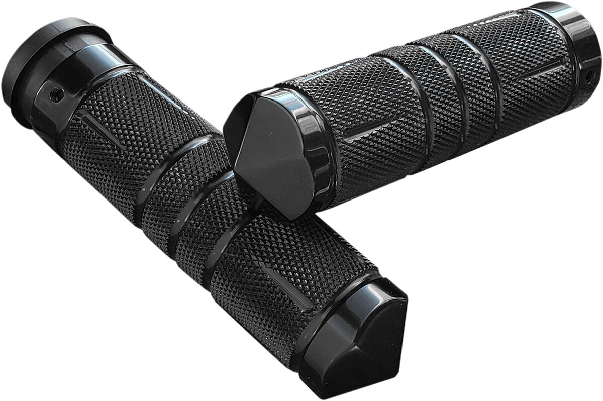 Black Knurled Diamond Grips for TBW