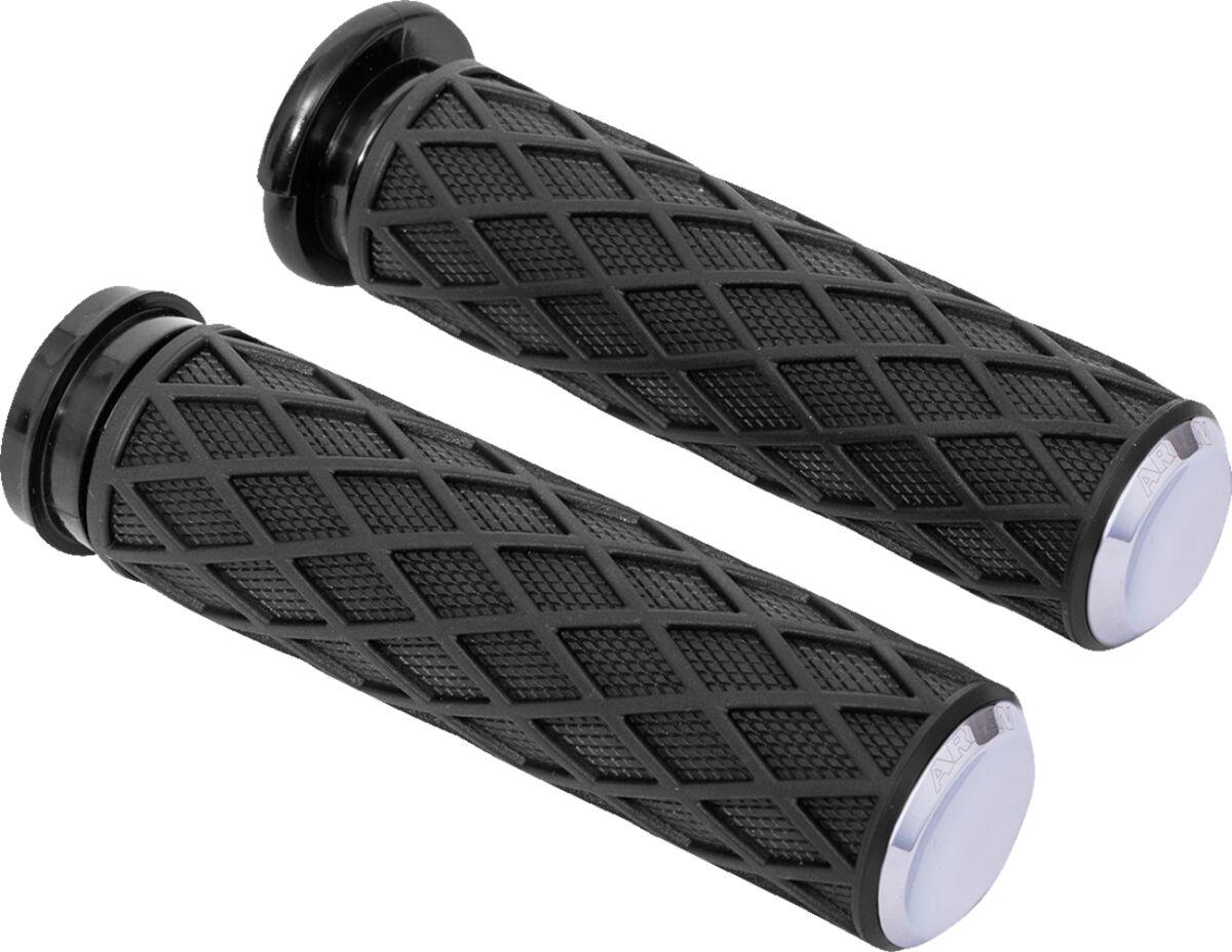 Grips - Diamond - TBW - Chrome