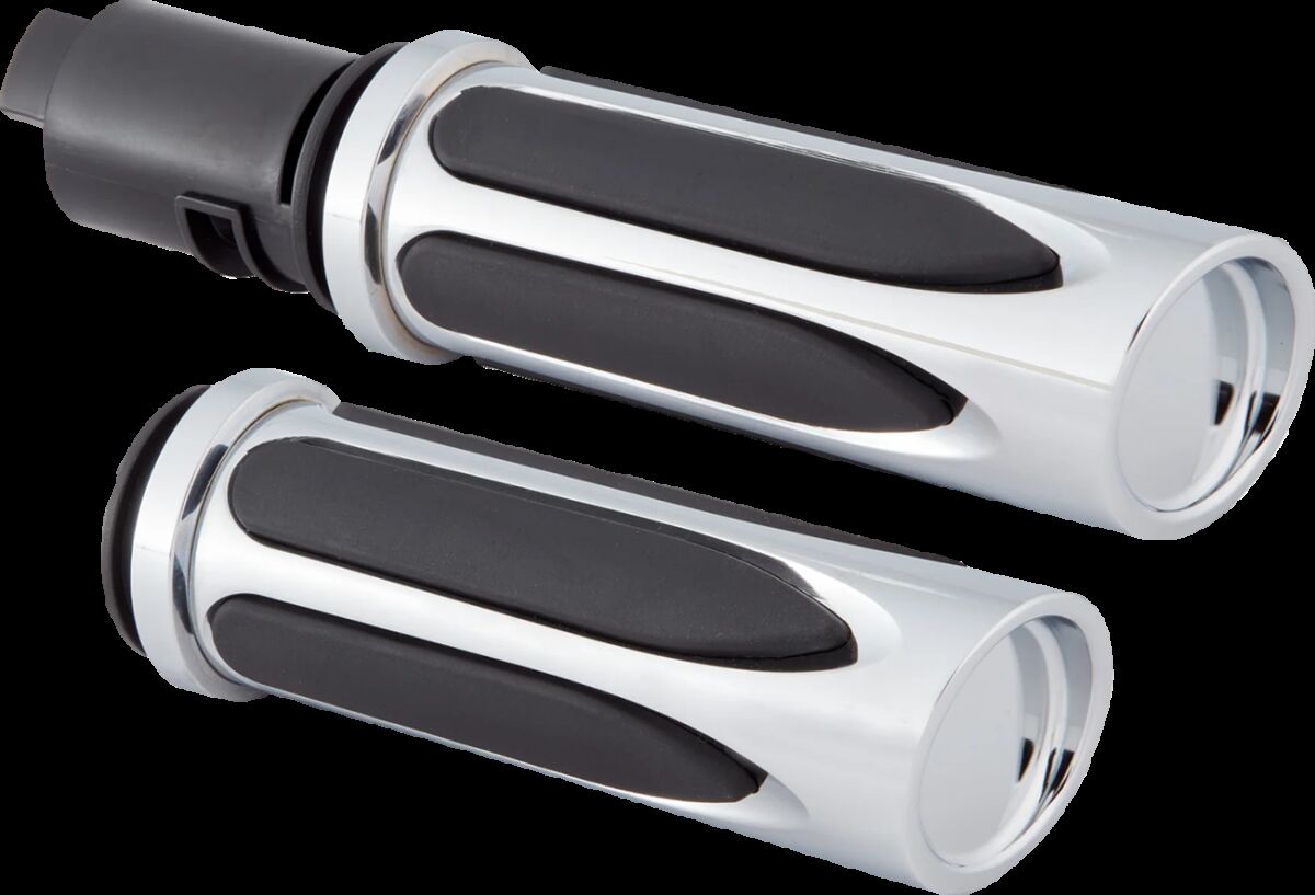 Grips - Comfort - Deep Cut - TBW - Chrome