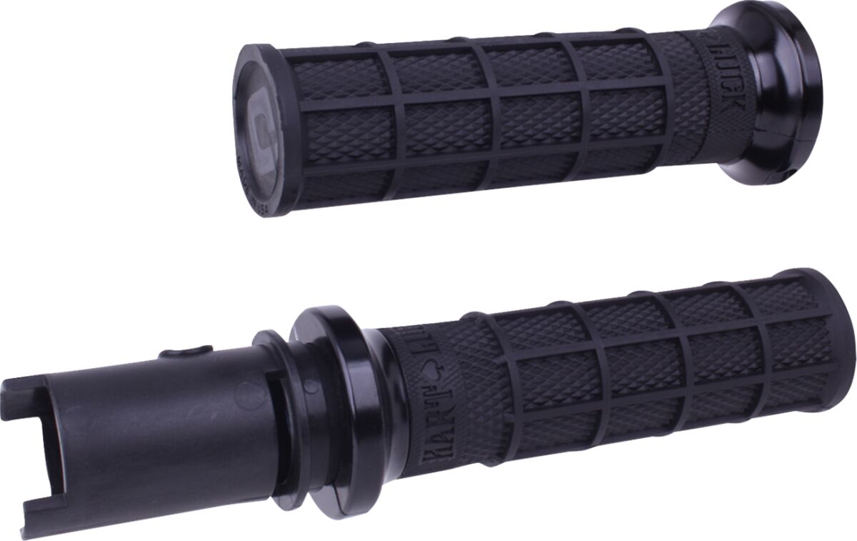 Hart-Luck Signature V-Twin Lock-On™ Grips - CVO - Black/Black