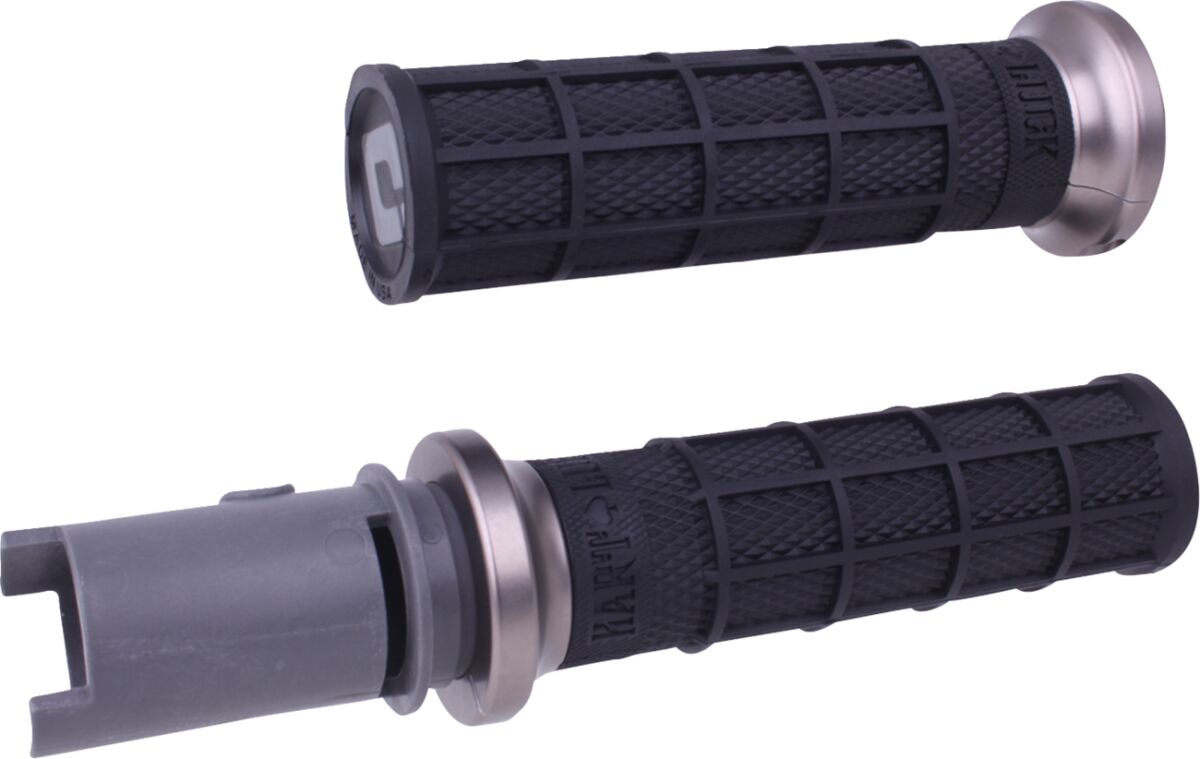 Hart-Luck Signature V-Twin Lock-On™ Grips - CVO - Black/Gunmetal