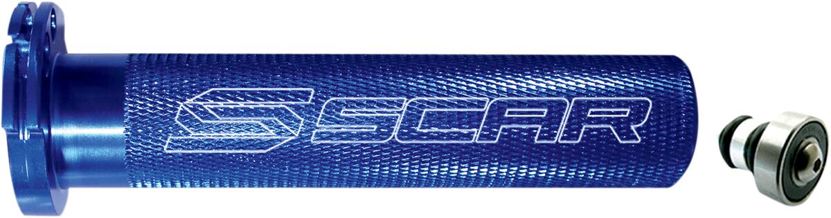 ALUMINUM THROTTLE TUBE & BEARING BLUE