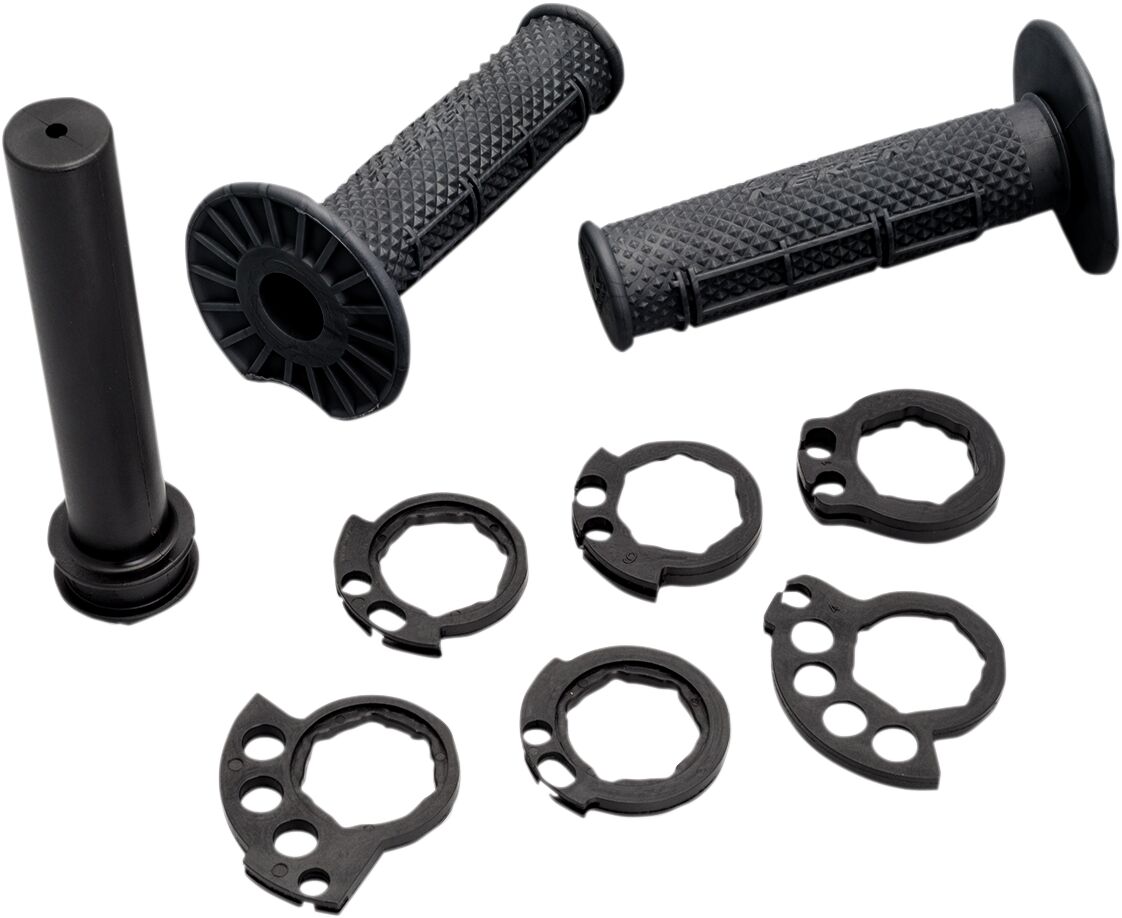 THROTTLE TUBE AND GRIPS BLACK