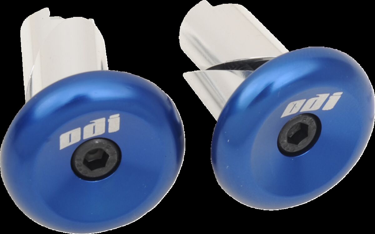 BAR END PLUGS BLUE