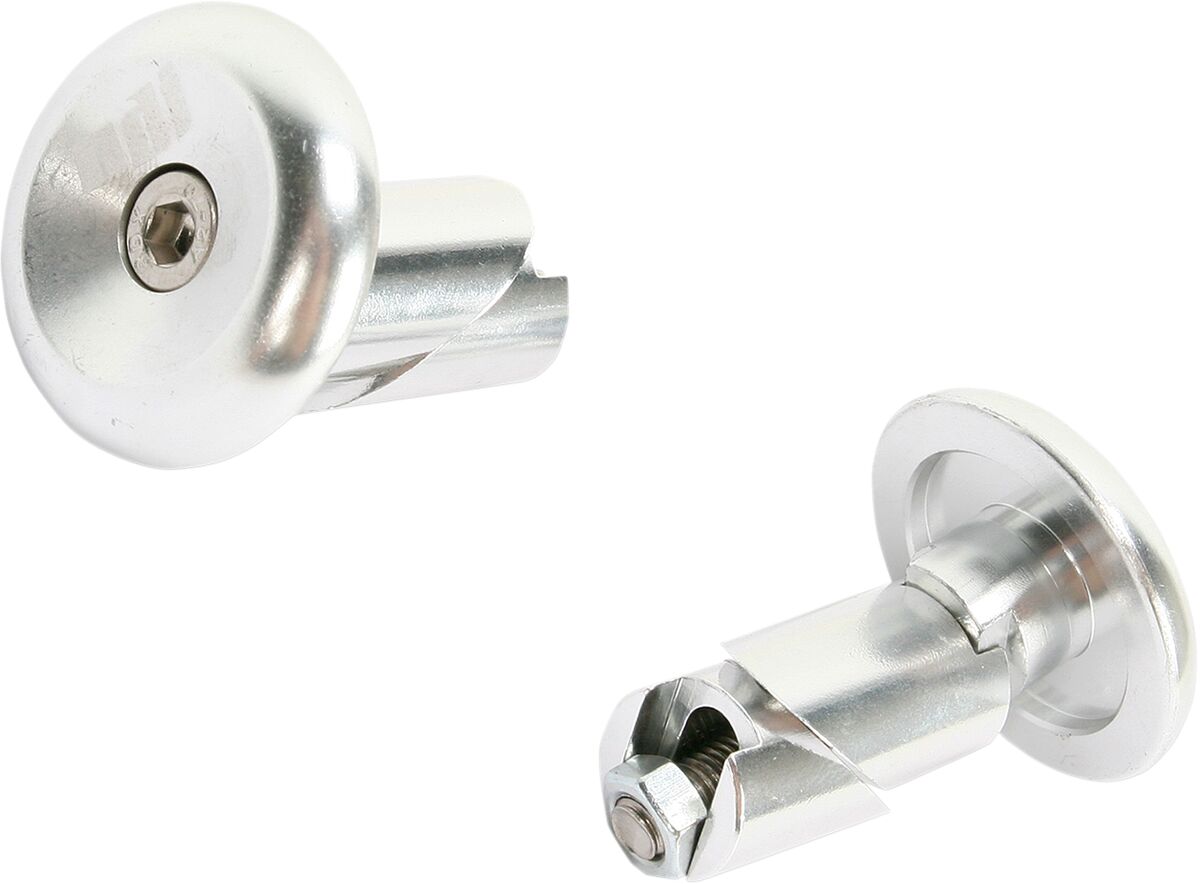 BAR END PLUGS SILVER