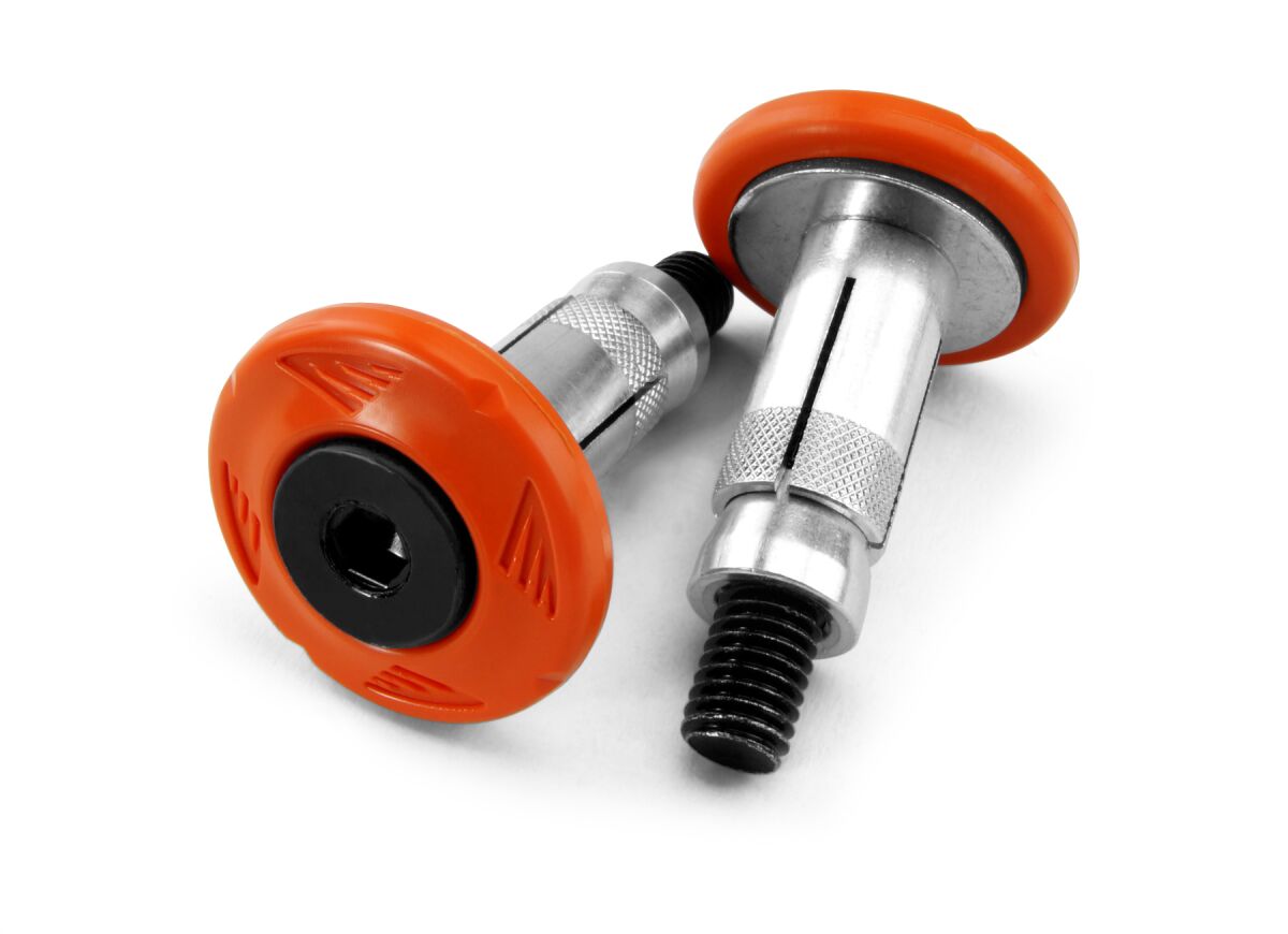 GRIP ARMOR BAR END SET ORANGE
