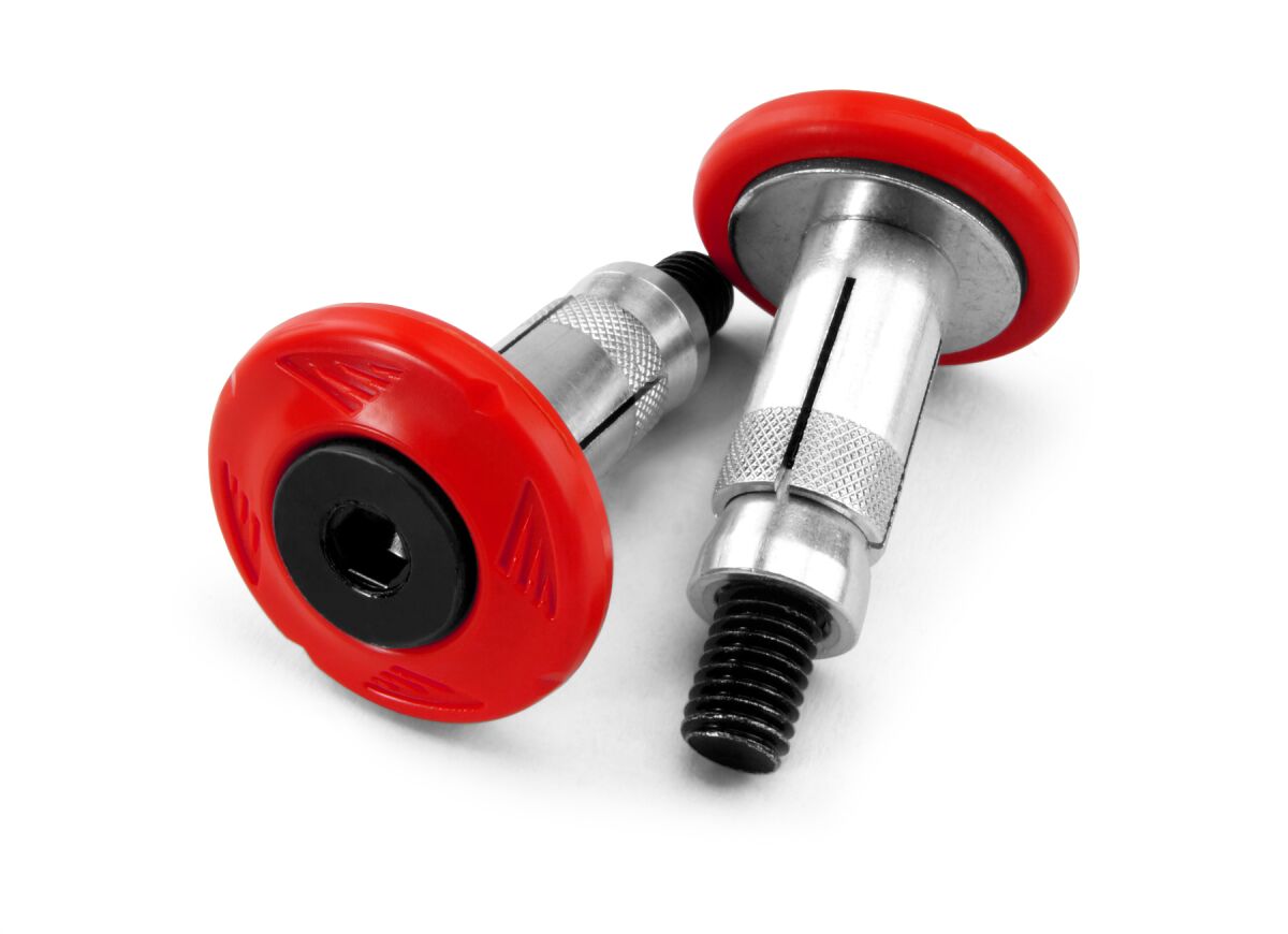 GRIP ARMOR BAR END SET RED