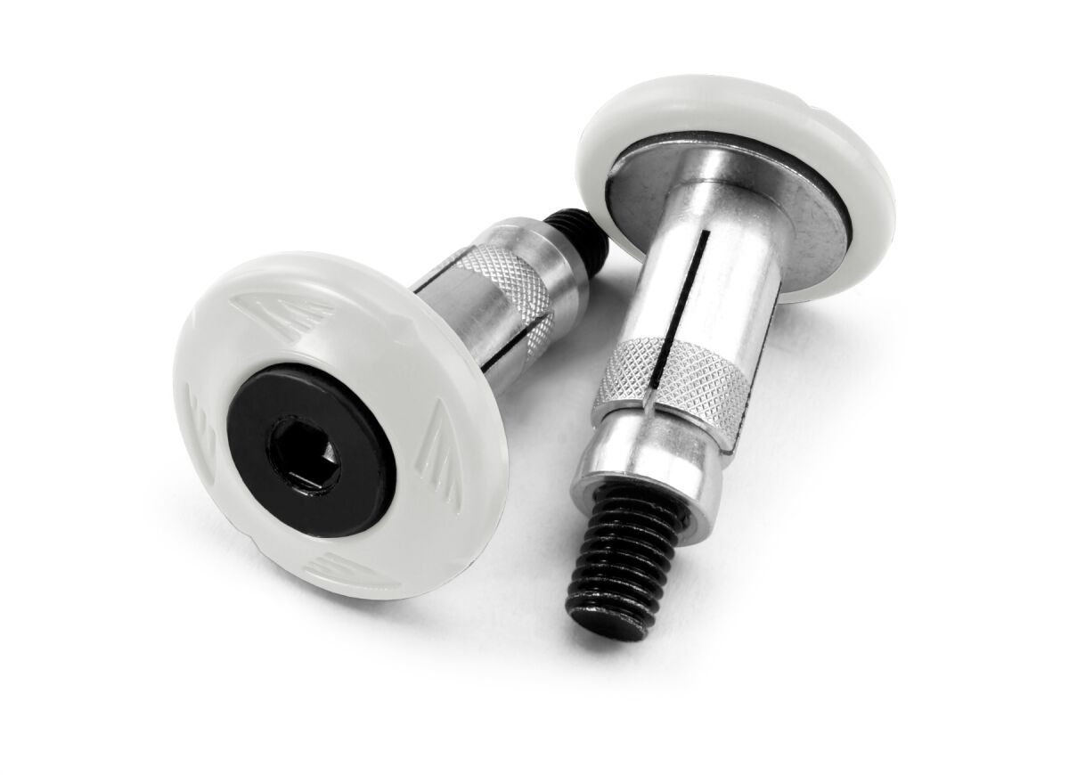 GRIP ARMOR BAR END SET WHITE