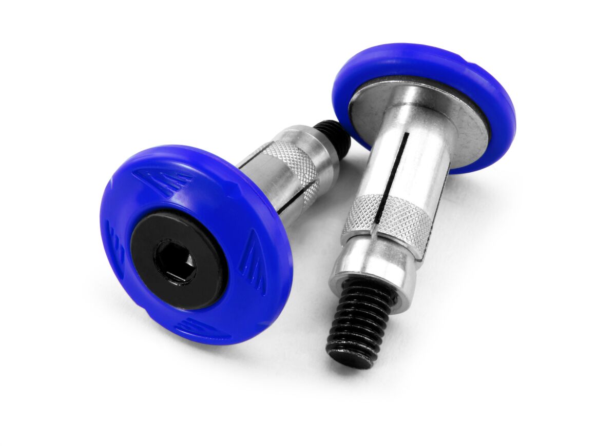 GRIP ARMOR BAR END SET BLUE