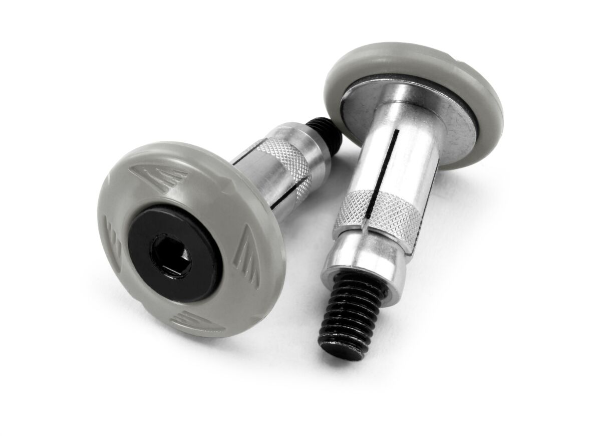 GRIP ARMOR BAR END SET GREY