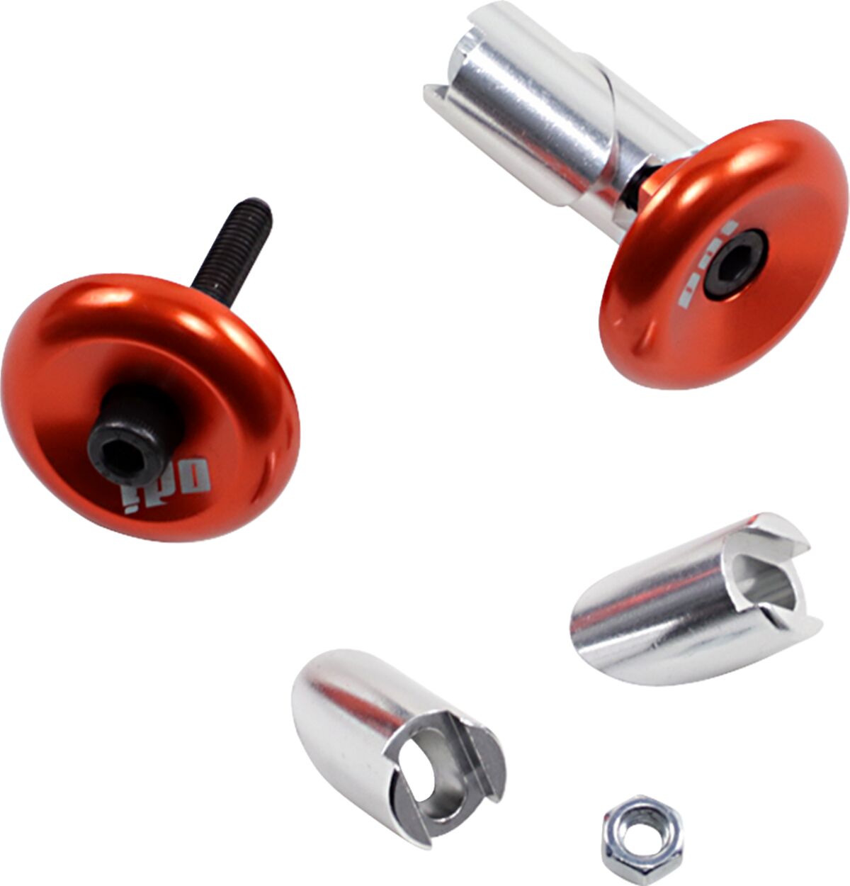 Orange Aluminum Handlebar End