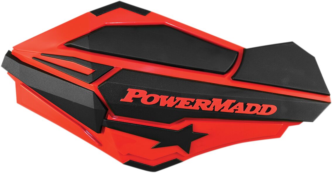 HANDGUARDS RED/BLK POL