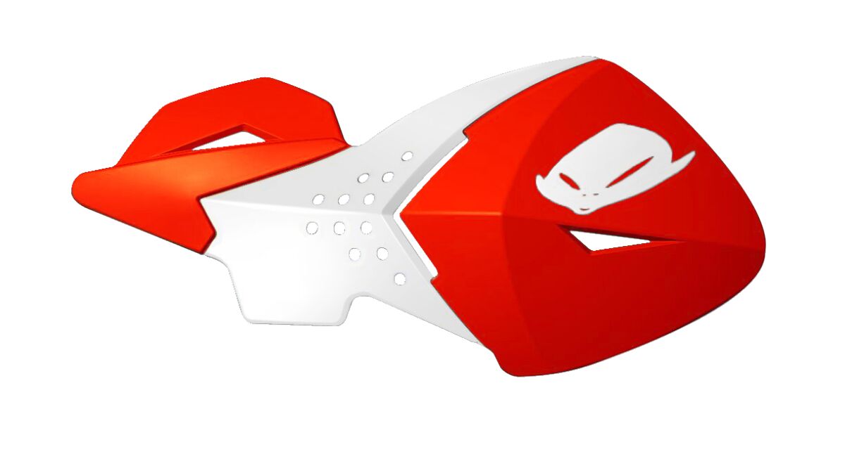 REPLACEMENT PLASTIC FOR ESCALADE HANDGUARDS CRF-RED/WHITE