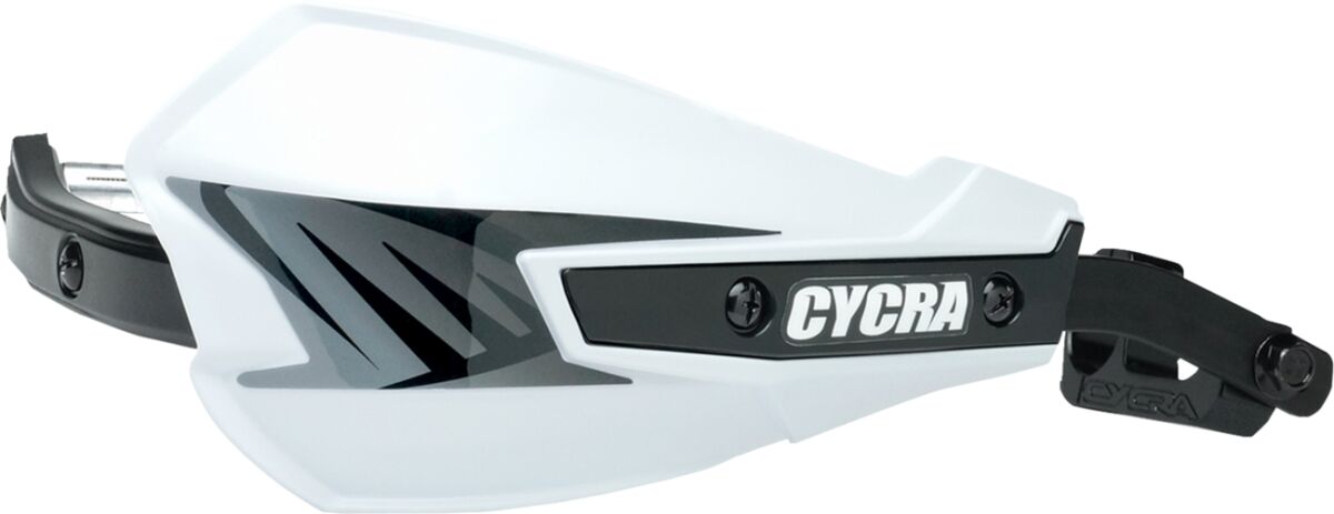 VORTEX HAND GUARD/W UNIVERSAL U-CLAMPS - WHITE