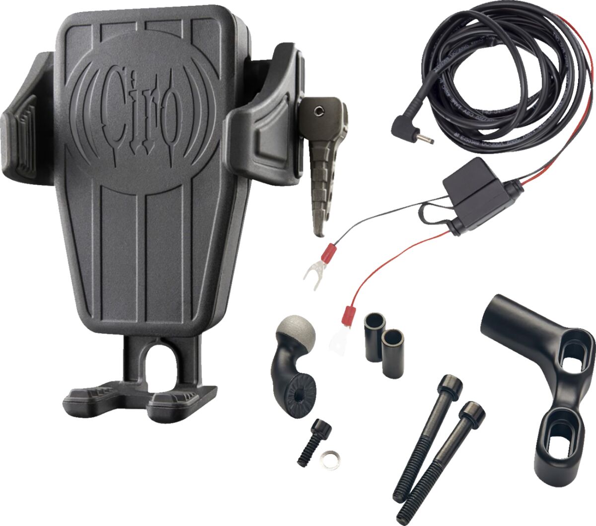 Phone Holder - Cybercharger® - Gen 2 - Black - Black Offset Perch Mount