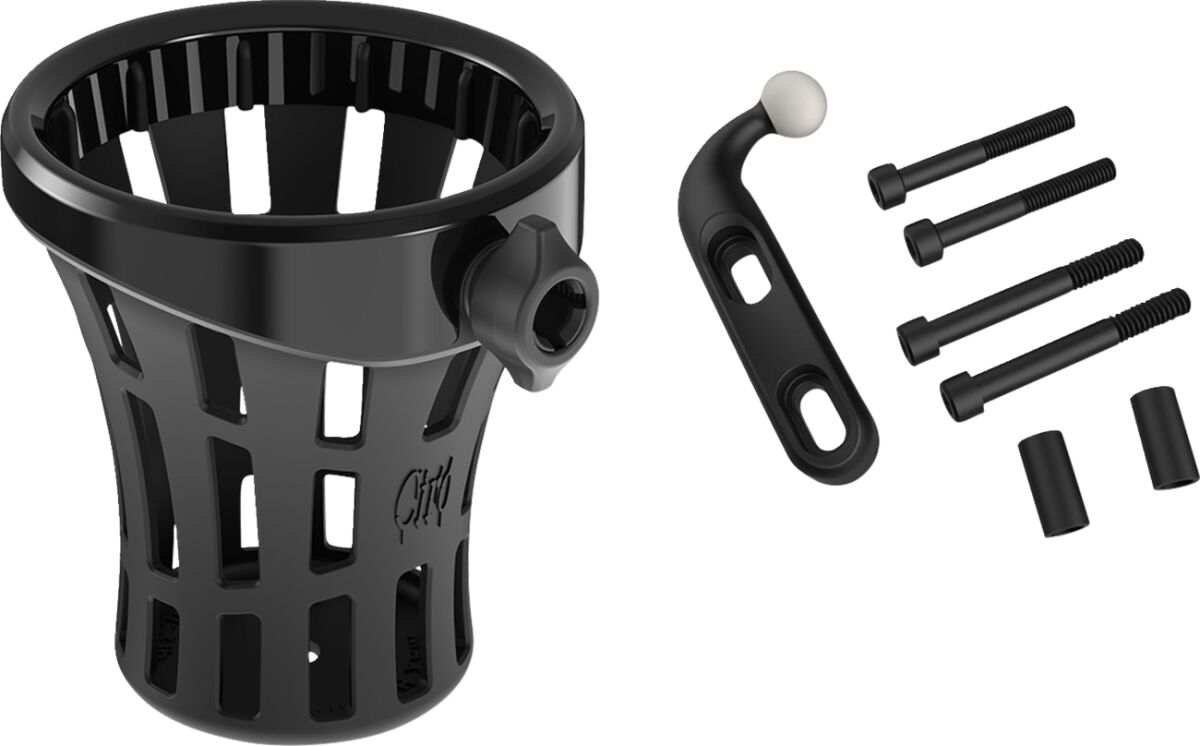 Drink Holder - Gen 2 - Big Ass - Black - Black Perch Mount