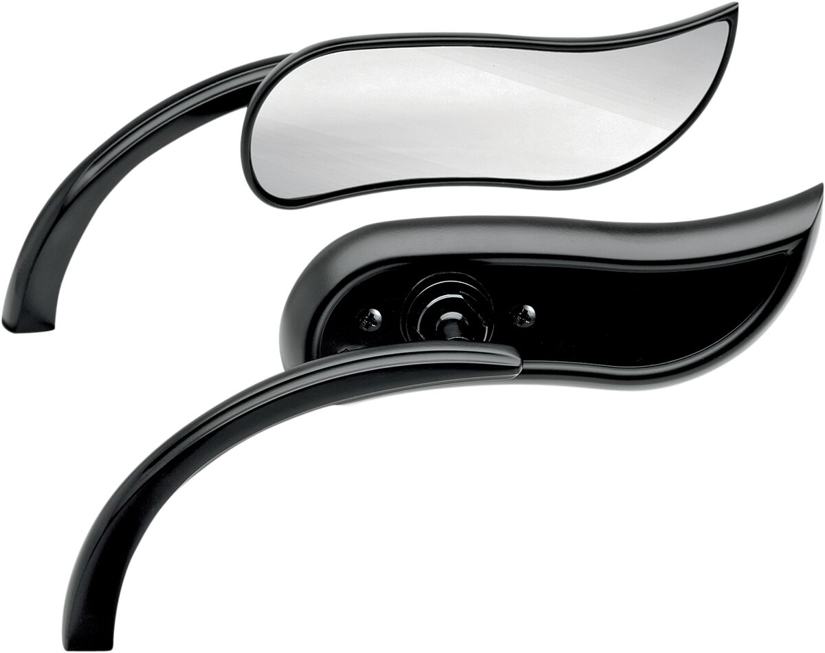 MIRROR UPSWEPT MICRO BLACK LEFT
