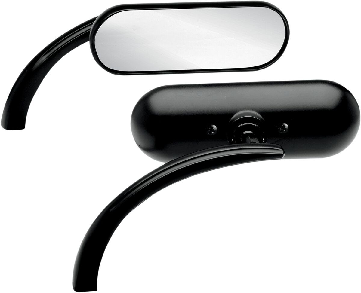 MIRROR MINI-OVAL MICRO BLACK