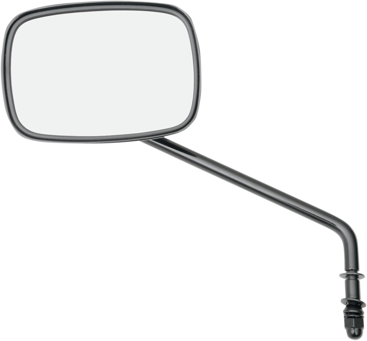 MIRROR RECTANGULAR BLACK W/ LOWRIDER STEM