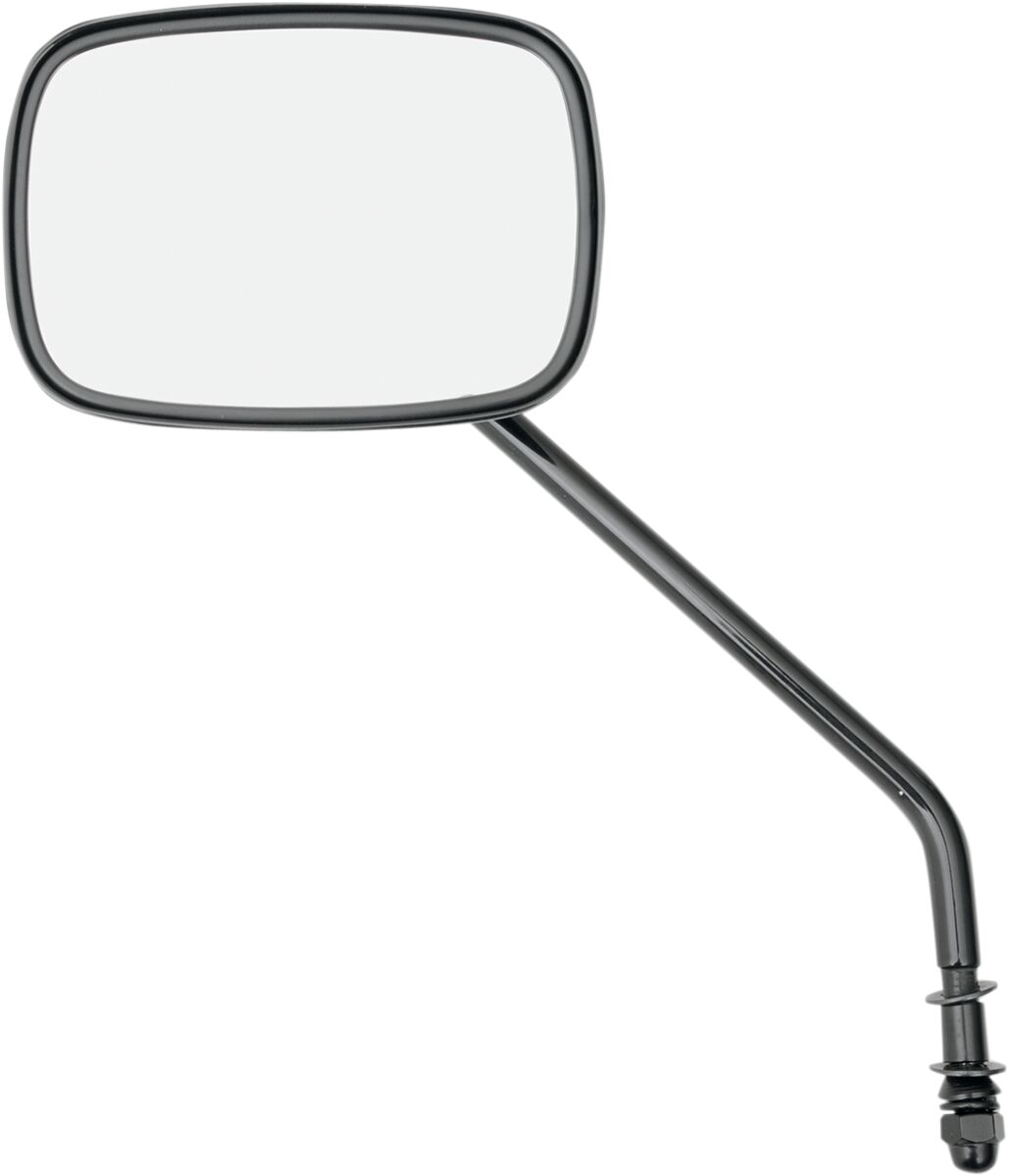MIRROR RECTANGULAR BLACK W/ LONG STEM