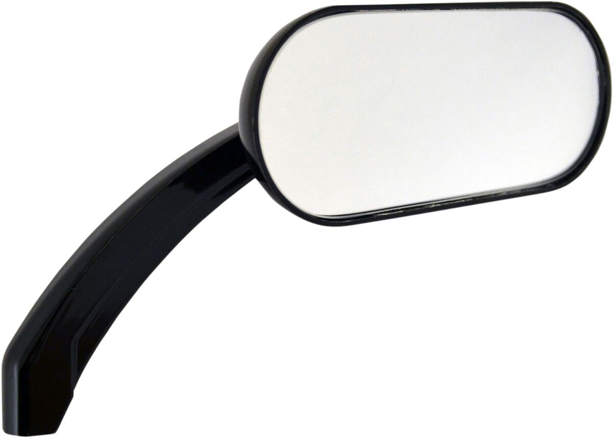 GLOSS OVAL MIRROR BLACK
