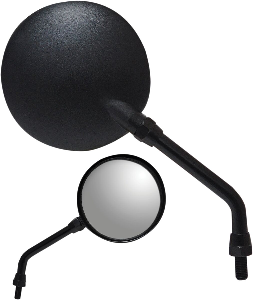 MIRROR ROUND BLACK