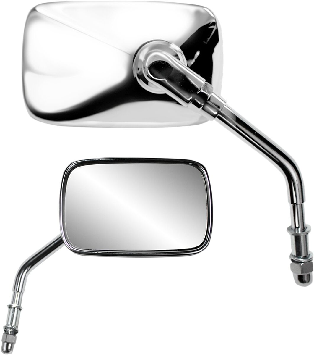 MIRROR BILLET RECTANGULAR SHORT STEM CHROME