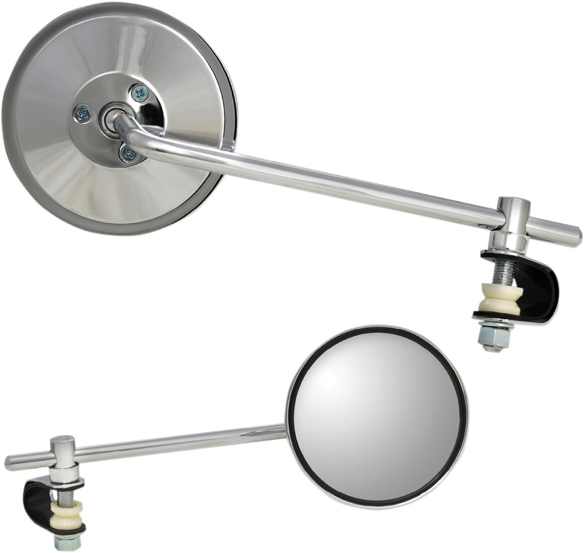 MIRROR CLAMP-ON UNIVERSAL LONG-STEM