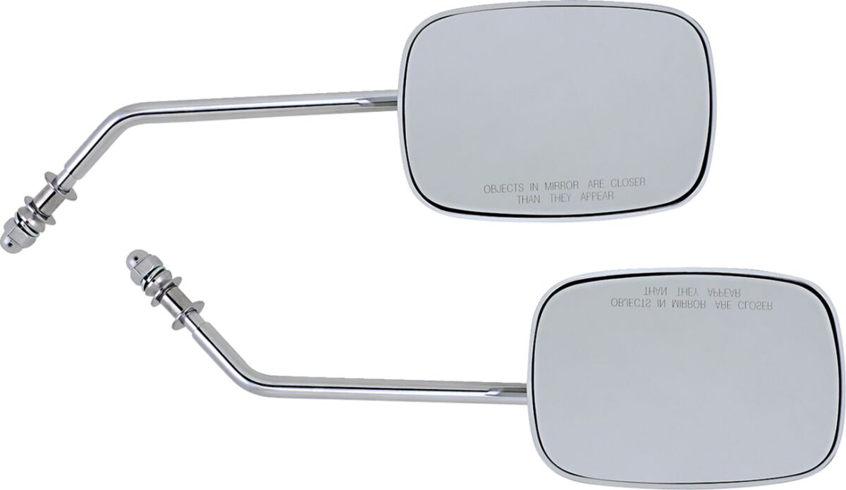 MIRRORS OEM-STYLE RECTANGULAR LONG CHROME