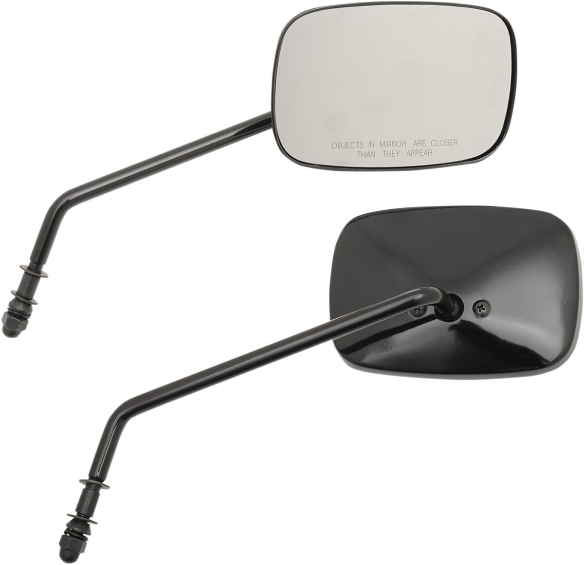 MIRRORS OEM-STYLE RECTANGULAR LONG BLACK