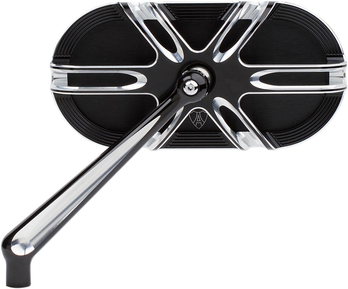 MIRROR CAGED DEEP CUT LEFT BLACK
