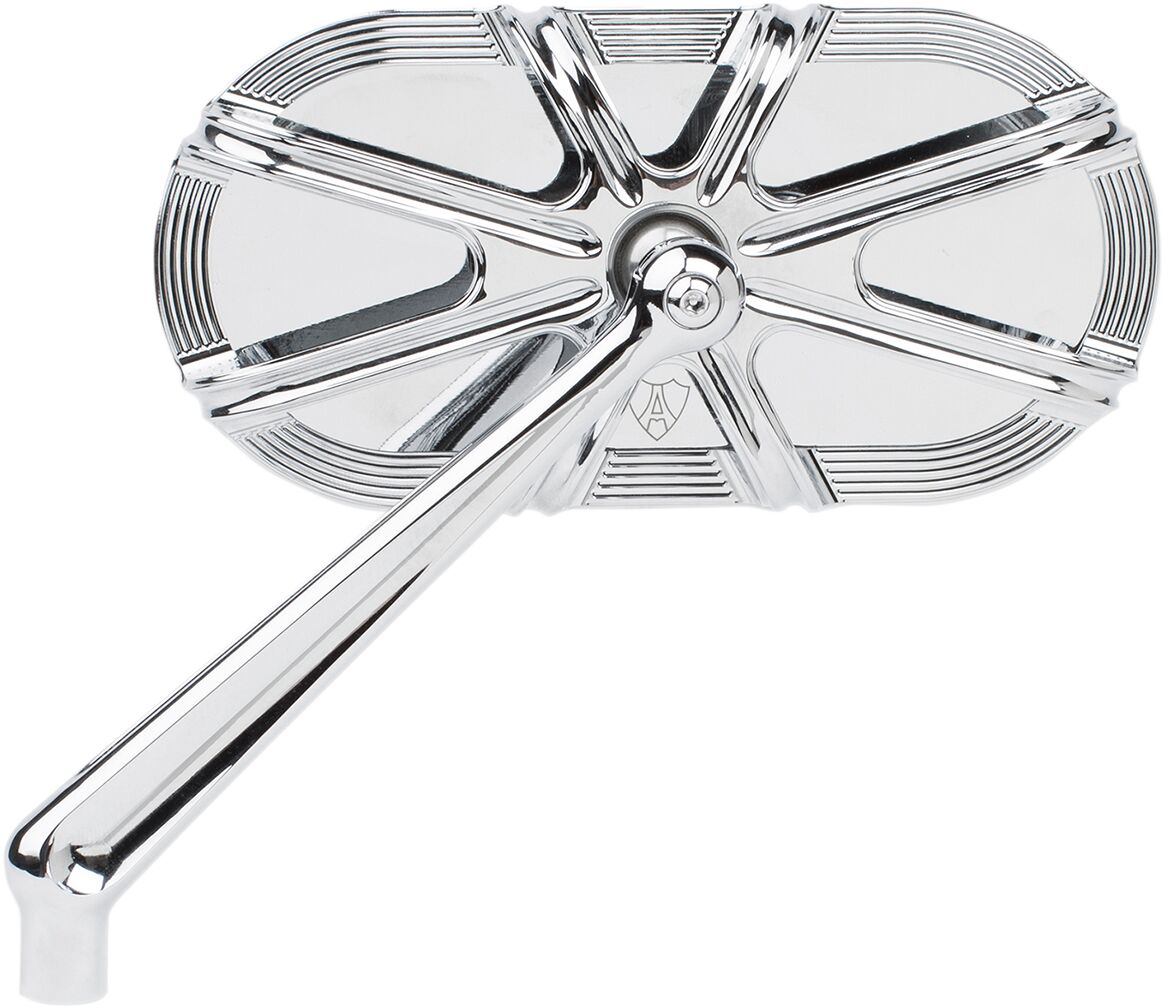MIRROR CAGED DEEP CUT LEFT CHROME