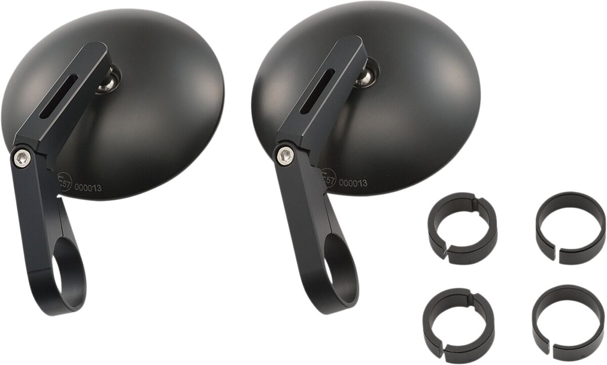 Bar End D-Mirror 9" ABS (Short) Pair